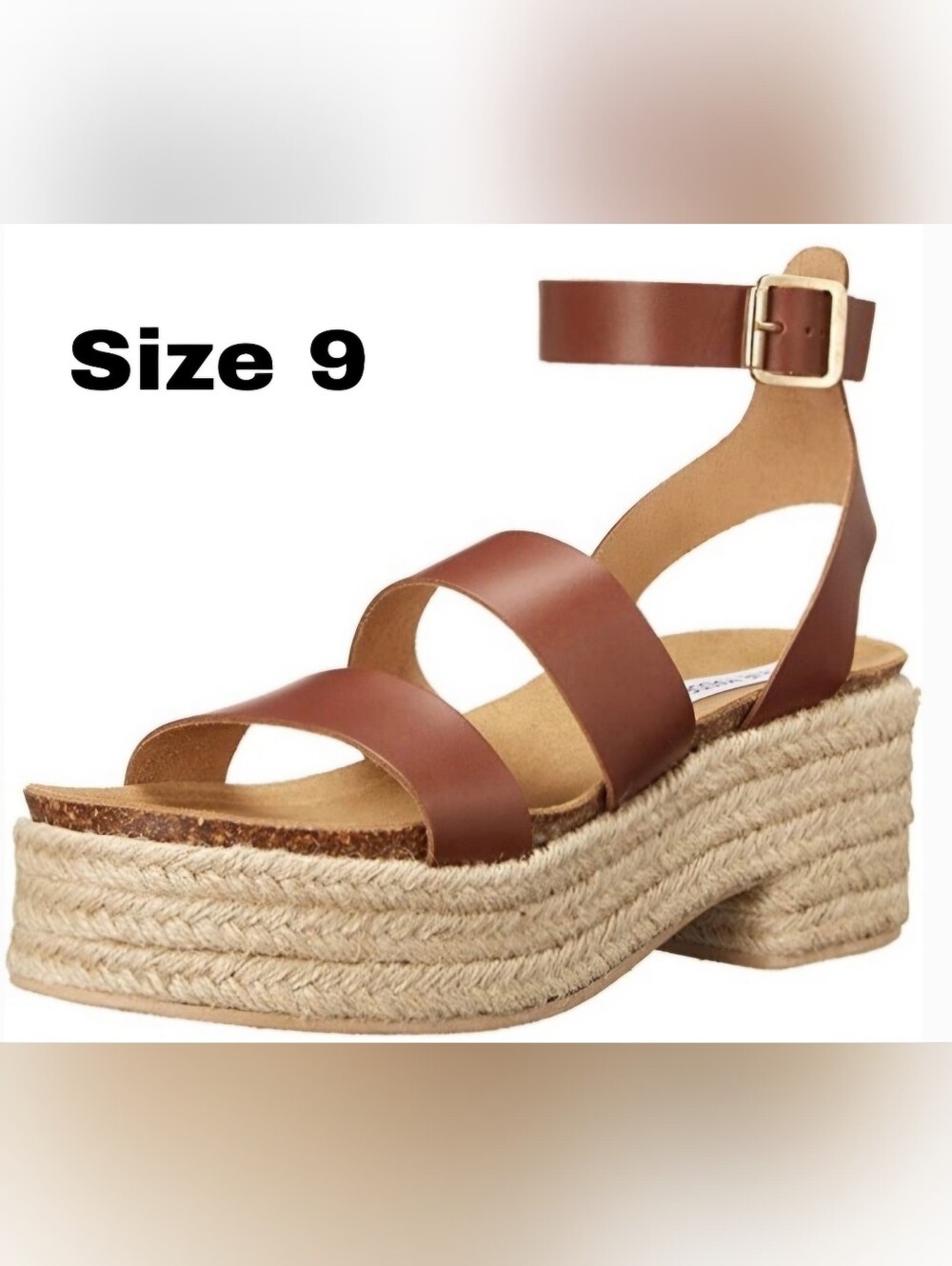 Steve Madden "KELTON" Platform Espidrille Sandal. New. Sz 9